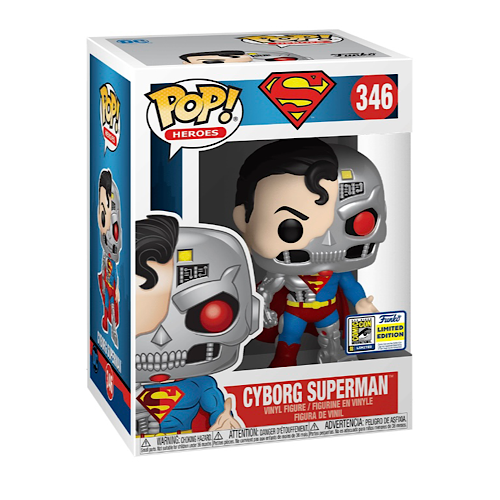Funko Pop! Heroes: Cyborg Superman Sdcc 2020 Exclusive Vinyl Figure #346 main image 1