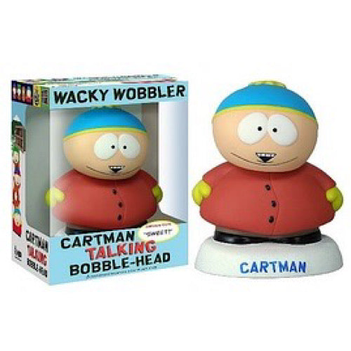 Cartman Talking Bobble-Head, Makes Sound, Vinyl Bobble-Head, Wacky Wobblers, 6-Inch, (OUT OF BOX)