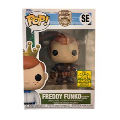 Freddy Funko As Captain America, 2023 Camp Fundays, LE500, #SE, (Condition 6.5/10)
