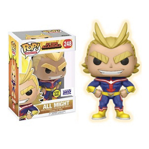 All Might, Glow, 2017 Funimation Exclusive, 2019 Reprint, #248, (Condition 8/10)