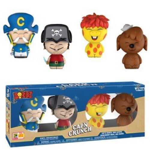 Cap'n Crunch, Jean LaFoote, Crunchberry Beast, and Seadog, Dorbz, 4-Pack, 2018 SDCC, (Condition 8/10)