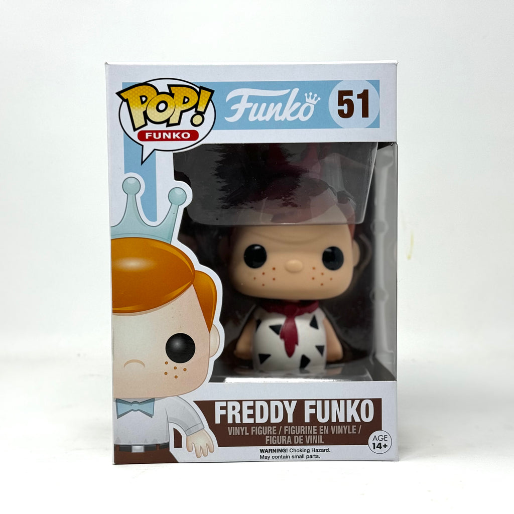Freddy Funko, As Fred Flintstone, White, (Artist Sample), SDCC Exclusive, LE24, #51, (Condition 8/10)