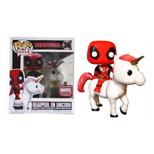 Deadpool on Unicorn, Ride, Marvel Collector Corps Exclusive, #36, (Condition 7.5/10)