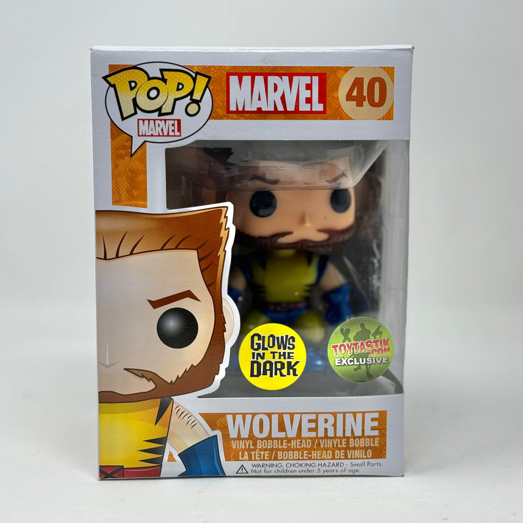 Wolverine, Unmasked, Glow, Toytastic Exclusive, #40, (Condition 7.5/10)