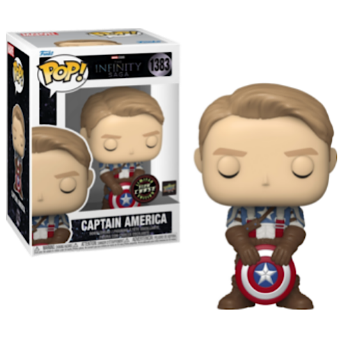 Captain America, Glow, Chase, Upper Deck Exclusive, #1383, (Condition 8/10)