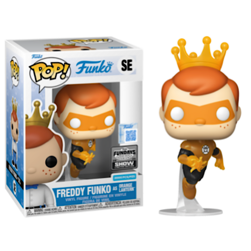 Freddy Funko As Orange Lantern, Translucent, 2025 Fundays Experience Show, LE2000, #SE, (Condition 8/10)