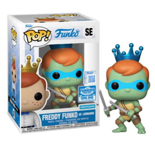 Freddy Funko As Leonardo, 2025 Fundays Online, LE3000, #SE, (Condition – Smeye World