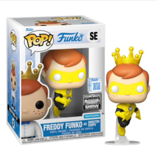 Freddy Funko As Sinestro Corps, 2025 Fundays Experience, LE500, #SE, (Condition 8/10)