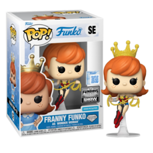 Franny Funko As Wonder Woman, Diamond Collection, 2025 Fundays Experience, LE2100, #SE, (Condition 8/10)