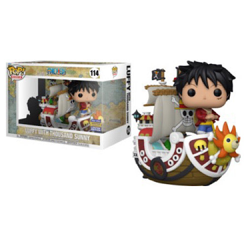 Luffy With Thousand Sunny, 2022 Winter Convention Exclusive, #114, (Condition 8/10)