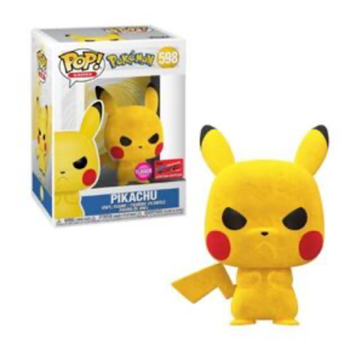 Pikachu, Flocked, 2020 NYCC, #598, (Condition 7.5/10)