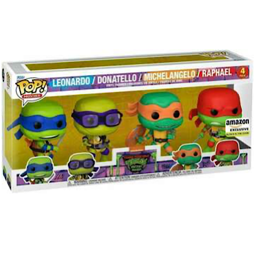 Teenage Mutant Ninja Turtles, Glow, 4 Pack, Amazon Exclusive, (Condition 7.5/10)