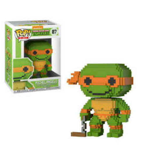 Michelangelo, 8-Bit, Funko Shop Exclusive, #07, (Condition 6/10)