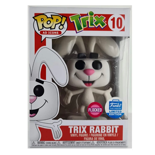 Trix Rabbit, Flocked, Funko Shop Exclusive, #10, (Condition 6.5/10)