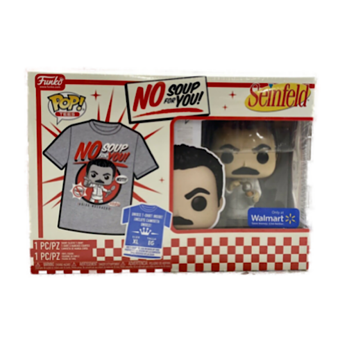 Seinfeld Pop! and Tee Box Set, No Soup for You!, Size: XL, Walmart Exclusive