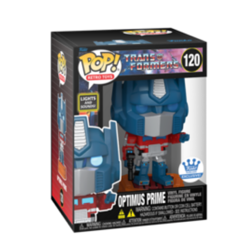 Optimus Prime, Lights & Sound, Funko Shop Exclusive, #120, (Condition 7.5/10)