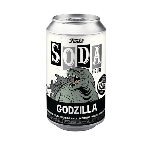 Vinyl SODA: Godzilla- Godzilla, Common, Unsealed Can, (Condition 8/10