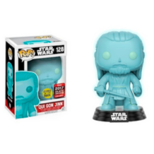 Qui Gon Jinn, Glow, 2017 Galactic Convention Exclusive, #128, (Condition 6.5/10)