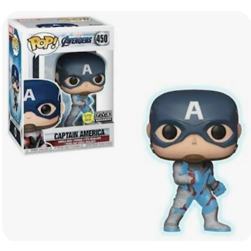 Captain America, Glow, FYE Exclusive, #450, (Condition 6/10)