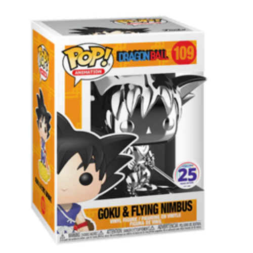 Goku & Flying Nimbus, Silver, 25th Anniversary, #109, (Condition 8/10)