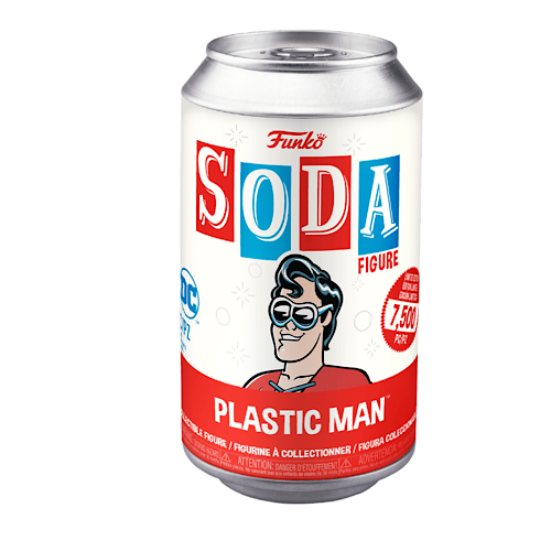 Vinyl SODA: DC- Plastic Man, Common, Unsealed Can, (Condition 8/10)