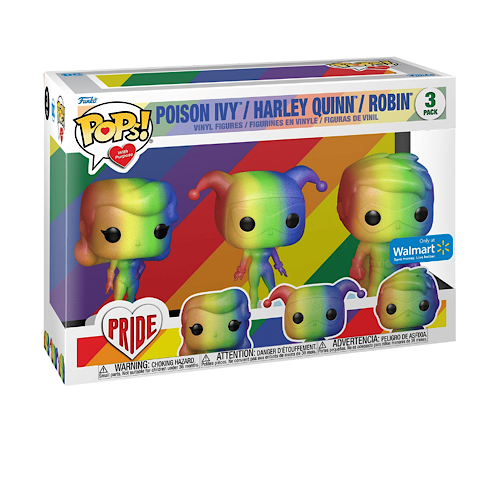 Poison Ivy/ Harley Quinn/ Robin, Walmart Exclusive, 3-Pack, (Condition 8/10)