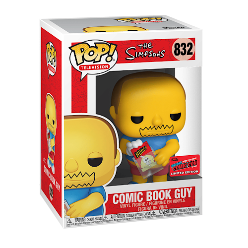 Comic Book Guy, 2020 NYCC Exclusive, #832, (Condition 8/10)
