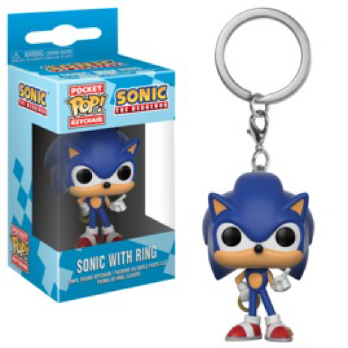 Sonic With Ring, Pocket Pop! Keychain, (Condition 8/10)