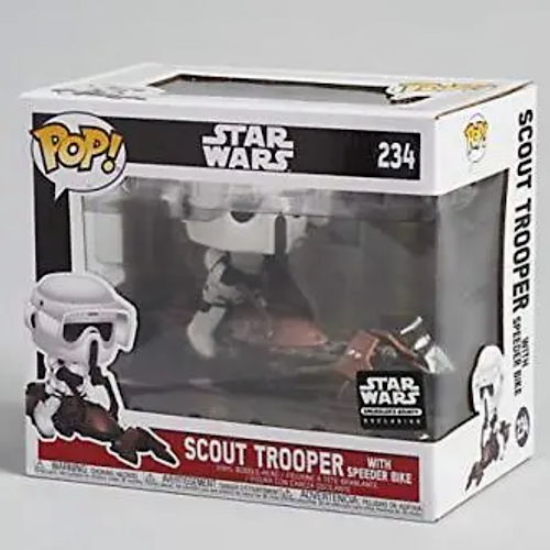 Scout Trooper with Speeder Bike, Smuggler's Bounty Exclusive, #234 (Condition 7.5/10)