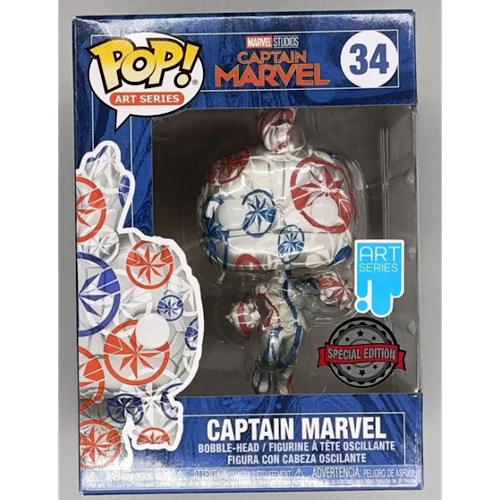 Captain Marvel, Flying, Art Series, Special Edition, #34, (Condition: Sealed Hard Stack)