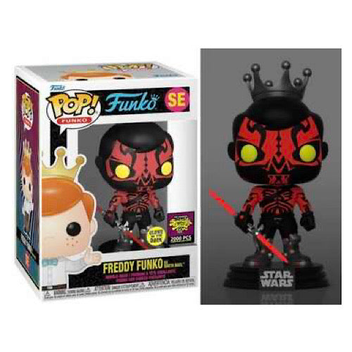 Freddy Funko As Darth Maul, Glow, Blacklight Battle, LE2000, #SE, (Condition 8/10)