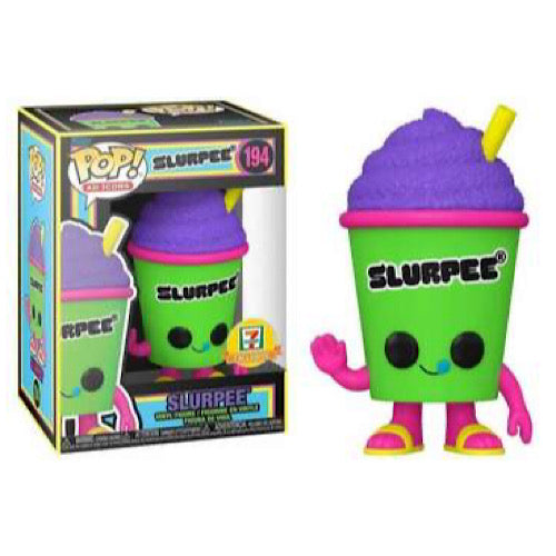 Slurpee, Purple, Blacklight, 7-Eleven Exclusive, #194, (Condition 8/10)