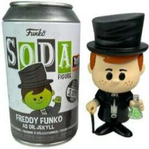 Vinyl SODA: Freddy Funko As Dr. Jekyll, Glow, Fright Night Exclusive, LE3000, Unsealed