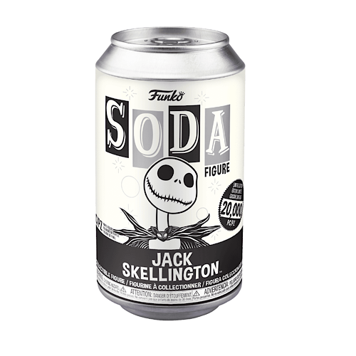 Vinyl SODA: The Nightmare Before Christmas - Jack Skellington, Glow, Chase, LE3300, Unsealed