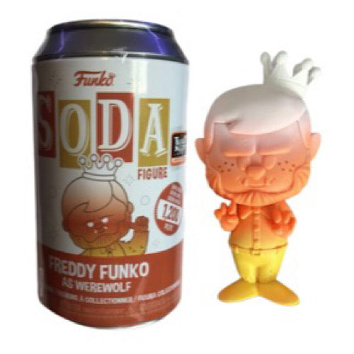 Vinyl SODA: Freddy Funko As Werewolf, Candy Corn, Fright Night Exclusive, LE1200, Unsealed