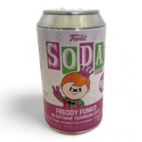 Vinyl SODA: Freddy Funko As Batman (Rainbow Suit), Camp Fundays Exclusive, LE2700, Sealed