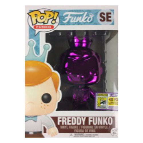 Freddy Funko, Purple Chrome, 2017 SDCC Exclusive, LE425, #SE, (Condition 8/10)