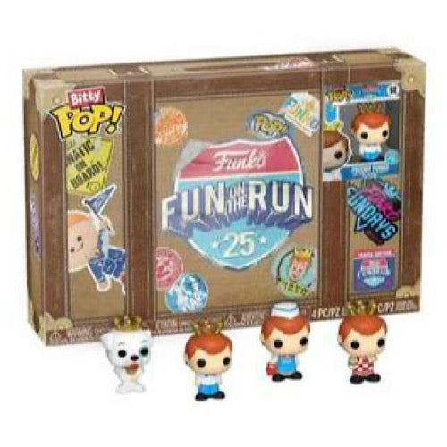 Fun On The Run, Bitty Pop, Freddy Funko, Travel Edition, (Condition 8/10)