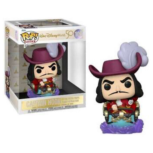 Captain Hook at the Peter Pan's Flight Attraction, 6-inch, #109, (Condition 7/10)