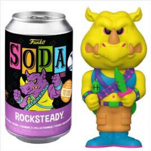 Vinyl SODA: Rocksteady, CHASE, Blacklight, Funko Shop Exclusive, LE1600, Unsealed