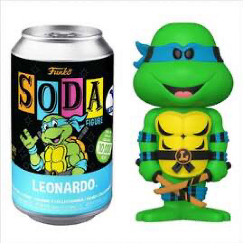 Vinyl SODA: Leonardo, Funko Shop Exclusive, Blacklight, Common, Unsealed