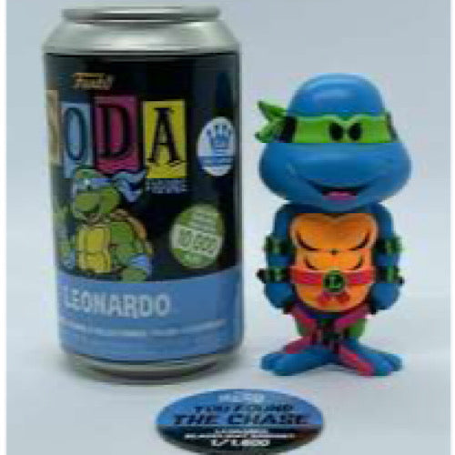 Vinyl SODA: Leonardo, CHASE, Blacklight, Funko Shop Exclusive, LE1600, Unsealed