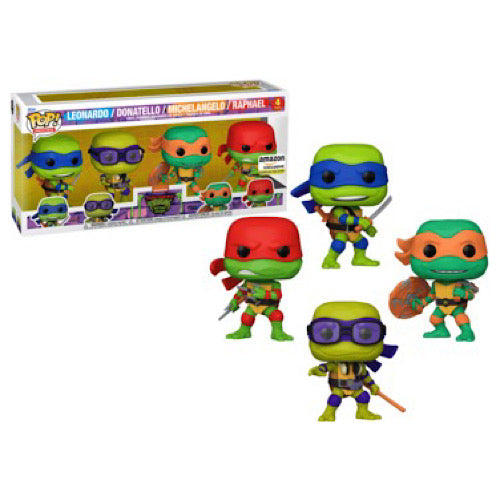 Leonardo/ Donatello/ Michelangelo/ Raphael, Glow, 4-Pack, Amazon Exclusive, (Condition 7.5/10)