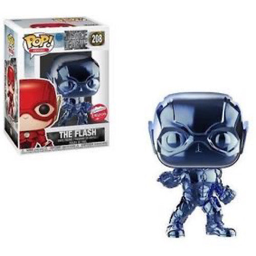 The Flash, Blue Chrome, Fugitive Toys Exclusive, MISSING STICKER,  #208, (Condition 8/10)