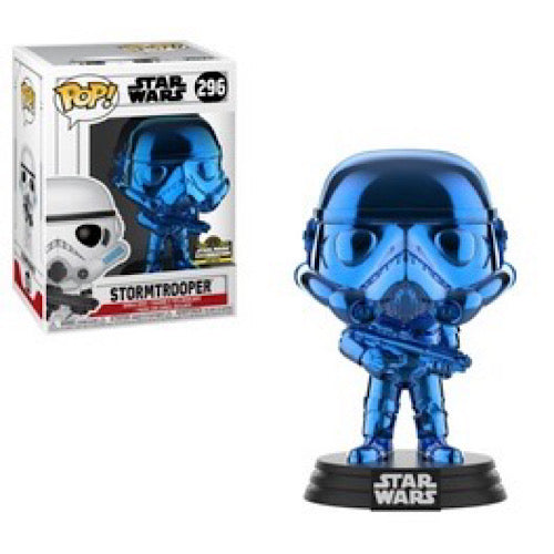 Stormtrooper, Blue Chrome, 2019 Star Wars Celebration Exclusive, #296, (Condition 8/10)