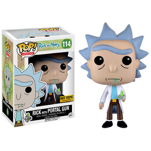 Rick With Portal Gun, HT Exclusive, #114, (Condition 6.5/10)