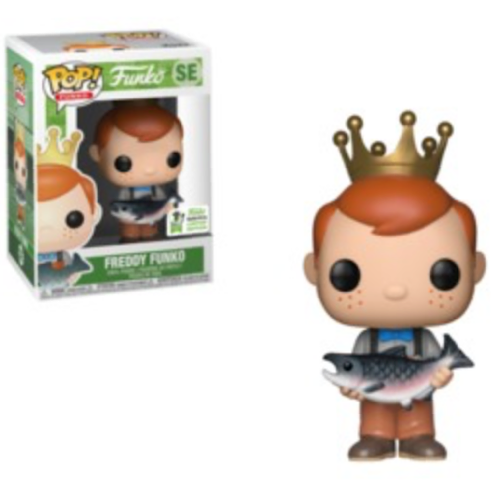 Freddy Funko, Holding Fish, Brown Pants, 2019 ECCC, LE1000, #SE, (Condition 8/10)