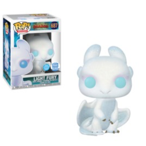 Light Fury, Glitter, Funko Shop Exclusive, #687, (Condition 7.5/10)