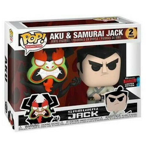 Aku & Samurai Jack, 2019 Fall Convention Exclusive, 2 Pack, (Condition 8/10)