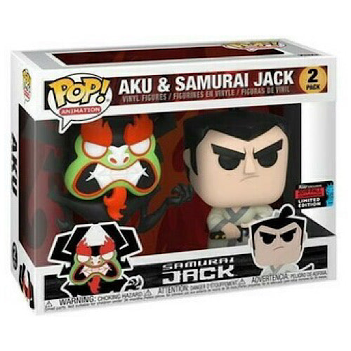 Aku & Samurai Jack, 2019 Fall Convention Exclusive, 2 Pack, (Condition 7.5/10)